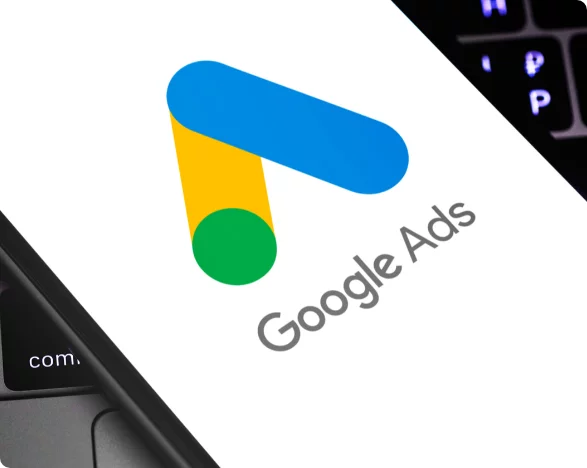 Google Ads opened on a mobile screen